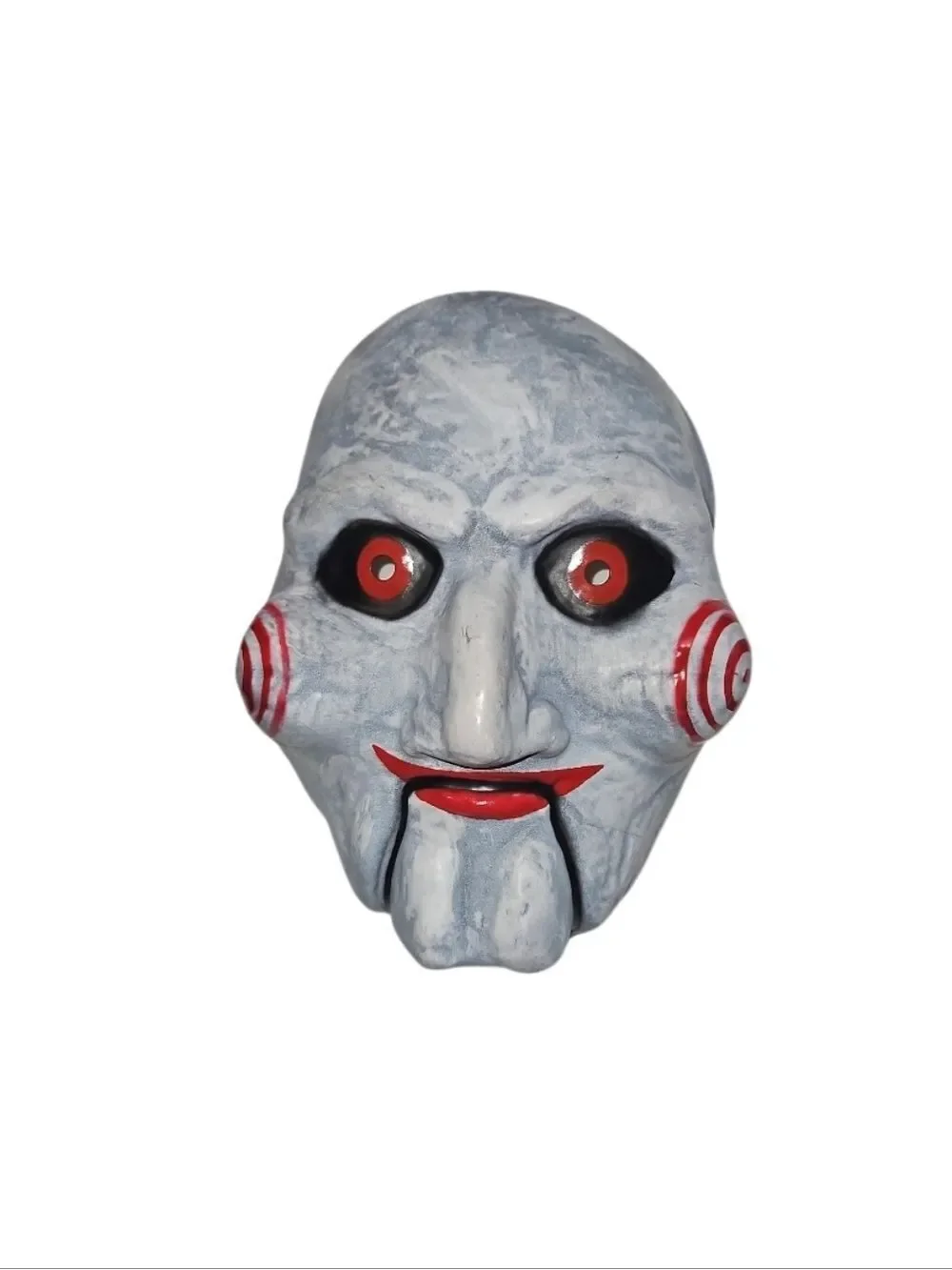 SAW Billy Puppet Vacuform Mask Red Eyes Horror Costume Trick or Treat Studios